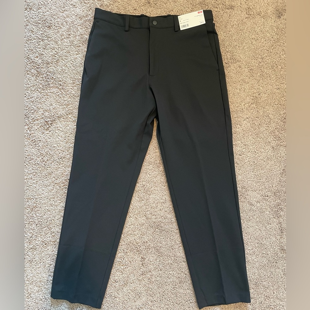 NWT Uniqlo Smart Ankle Pants - Ultra Stretch - Black - Size Small